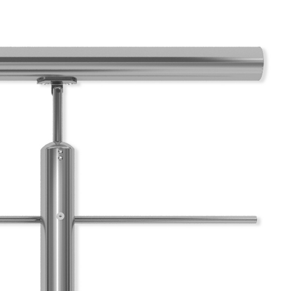 PS 500 Geländer-Set Edelstahl 1,50m, für Bodenmontage