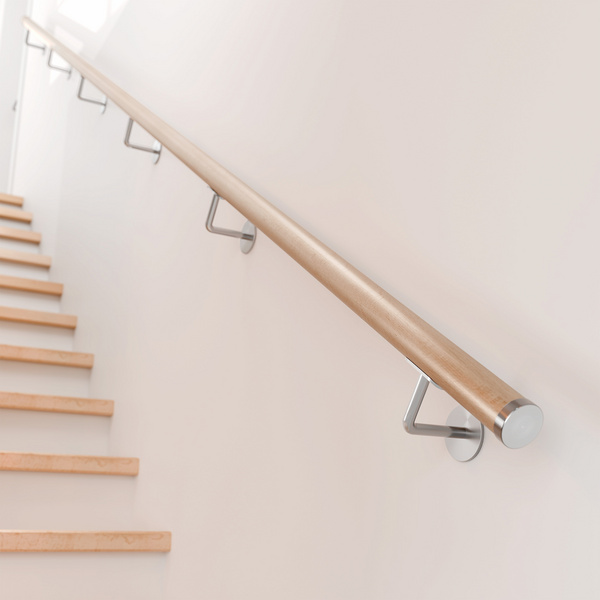 PS 3/40 - Handlauf Buche lackiert, Länge 200 cm, Handlauf rund Ø 40 mm