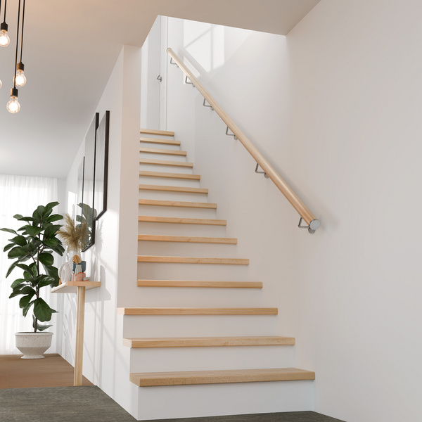 PS 3/50 - Handlauf Buche lackiert, Länge 200 cm, Handlauf rund Ø 50 mm