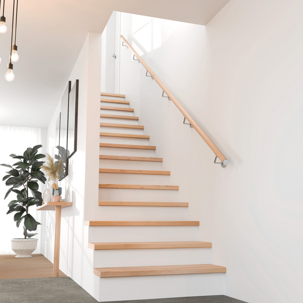 PS 3/40 - Handlauf, Buche unbehandelt, Länge 200 cm, Handlauf rund Ø 40 mm