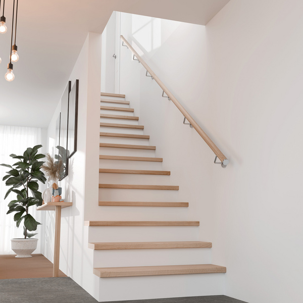 PS 3/40 - Handlauf Eiche unbehandelt, Länge 200 cm, Handlauf rund Ø 40 mm