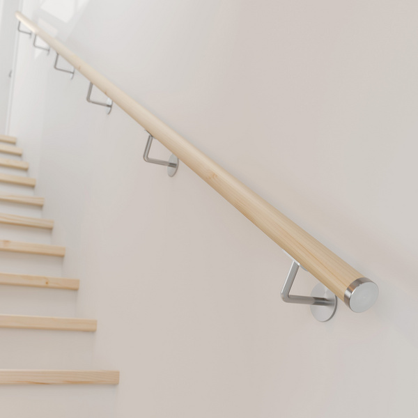 PS 912 Endkappe Edelstahl V2A für Holz-Handlauf Ø 40 mm