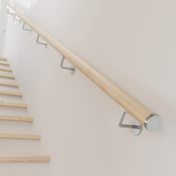 PS 913 Endkappe Edelstahl V2A für Holz-Handlauf Ø 50 mm