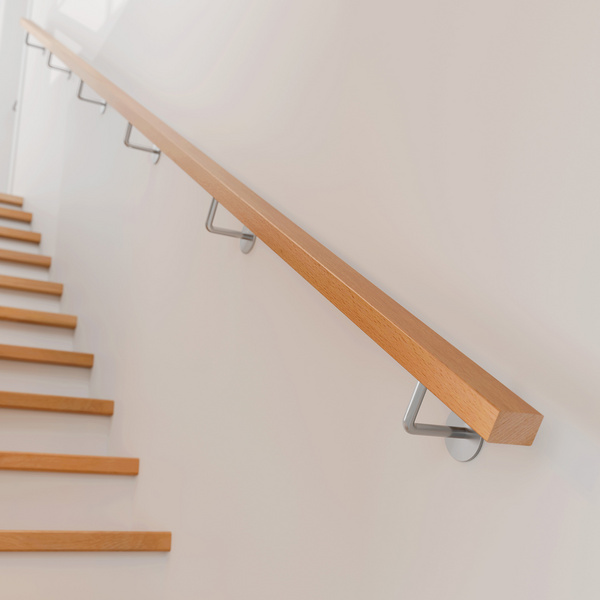 PS 3/R - Handlauf Buche lackiert, Länge 200 cm, Handlauf rechteckig 50 x 30 mm