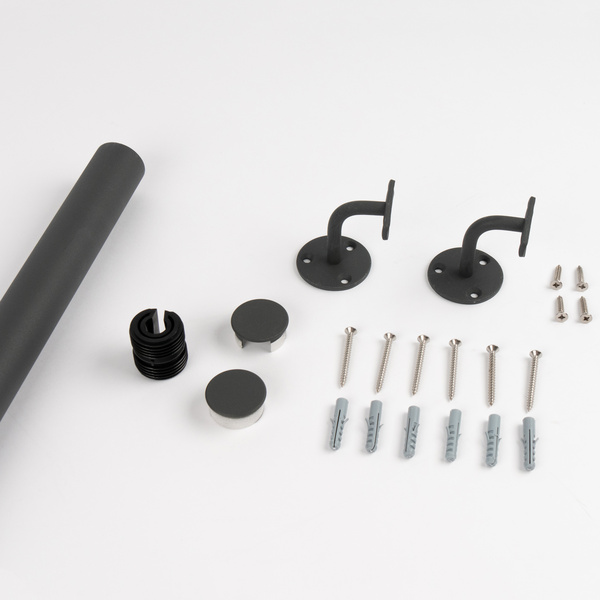 PS 153 Handlaufset, Wandmontage, Handlauf Aluminium