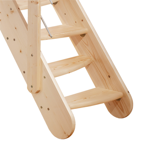 Raumspartreppe Bern Fichte unbeh. gerade Treppenbreite 63 cm für GH 285 cm