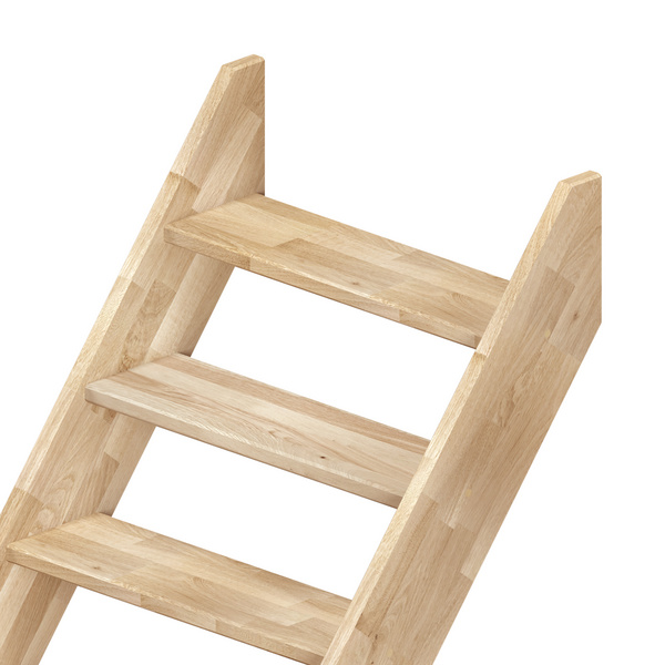 Raumspartreppe "Brest" Eiche, gerade für Geschoßhöhen bis max. 280 cm.