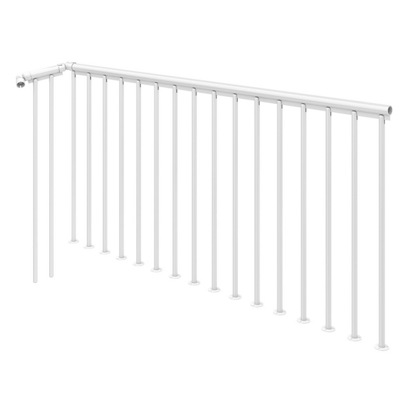 Brüstungsgeländerpaket "Montreal", weiß,Verpackungseinheit 2 m