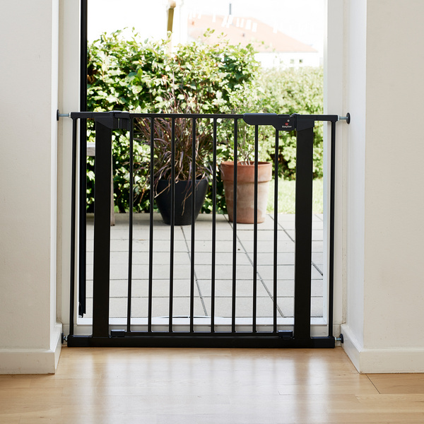 Kindersicherheitsgitter Björn, Metallg. anthrazi einstellbare Breite 73,5-93,3cm, Höhe 73cm