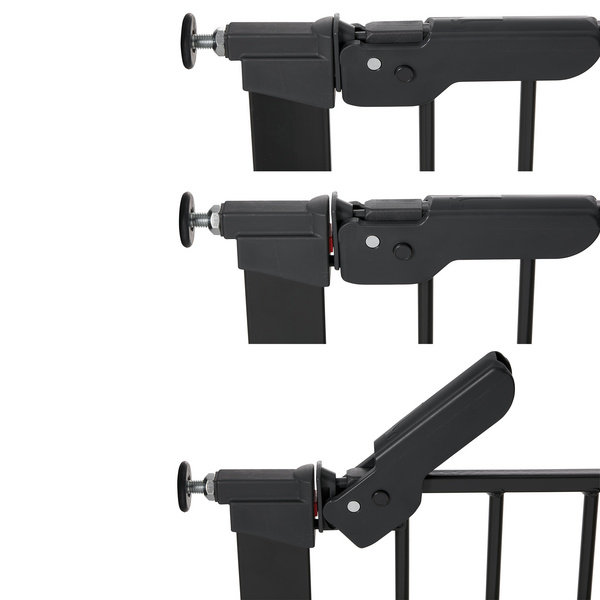 Kindersicherheitsgitter Björn, Metallg. anthrazi einstellbare Breite 73,5-93,3cm, Höhe 73cm