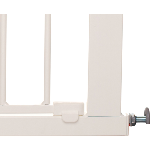 Kindersicherheitsgitter Björn, Metallg. weiß einstellbare Breite 73,5-93,3cm, Höhe 73cm