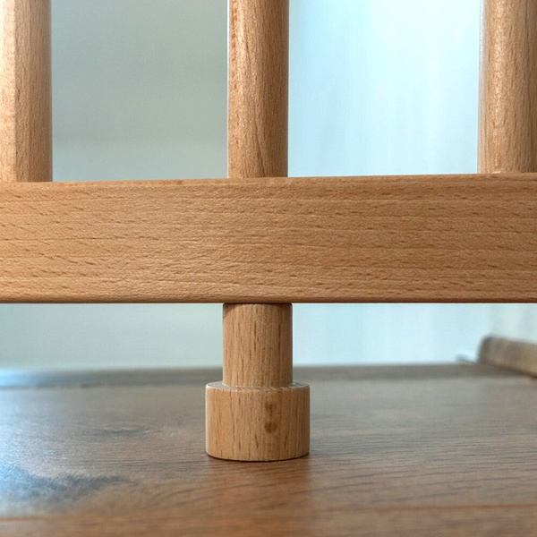 Kindersicherheitsgitter Jonas, Holzgitter inkl Pfostenbef.Einstellbare Breite 74,5-114cm, Höhe 80,5cm