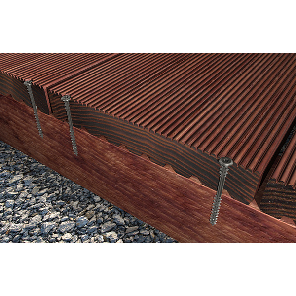 Power-Fast Terrassenschraube 5,5x60, A2, Teilgewinde, Senkkopf mit Innenstern TX (200 Stück/Pack)