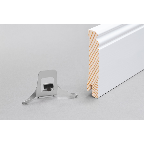 Sockelleiste Altberliner Kiefer weiß, RAL 9016 16x95x2400mm