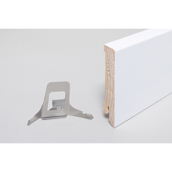 Sockelleiste Kubisch Kiefer weiß, RAL 901616x78x2400mm