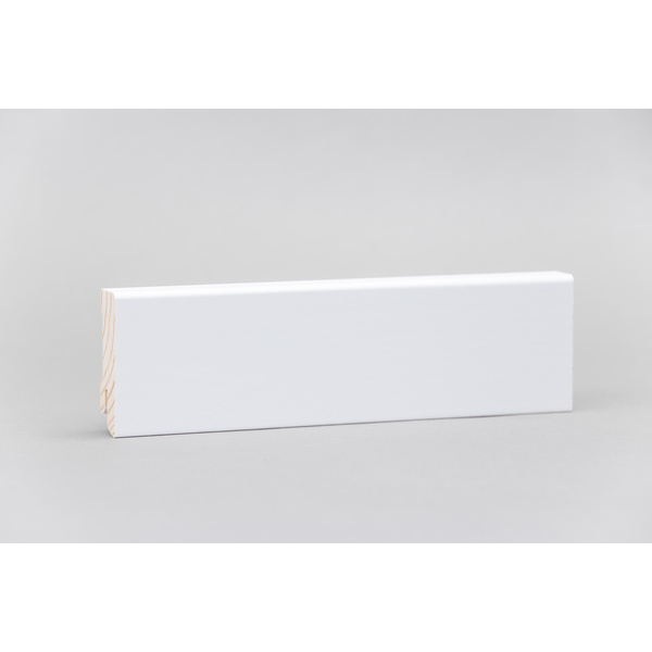 Sockelleiste Kubisch Kiefer Weiss, RAL 9016 kgz.