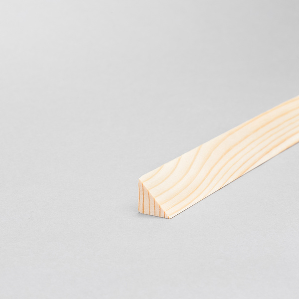 Dreikantleiste 14x14x2400mm, Kiefer, roh