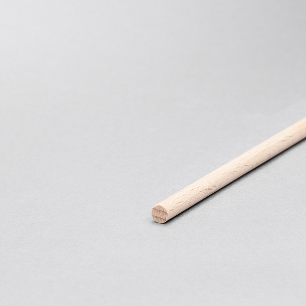 Rundstab 12x12x1000mm, Buche, roh