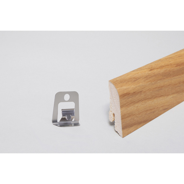 Sockelleiste ExPress 20x45x2400mm, Furnier Eiche natla. matt Clipnut