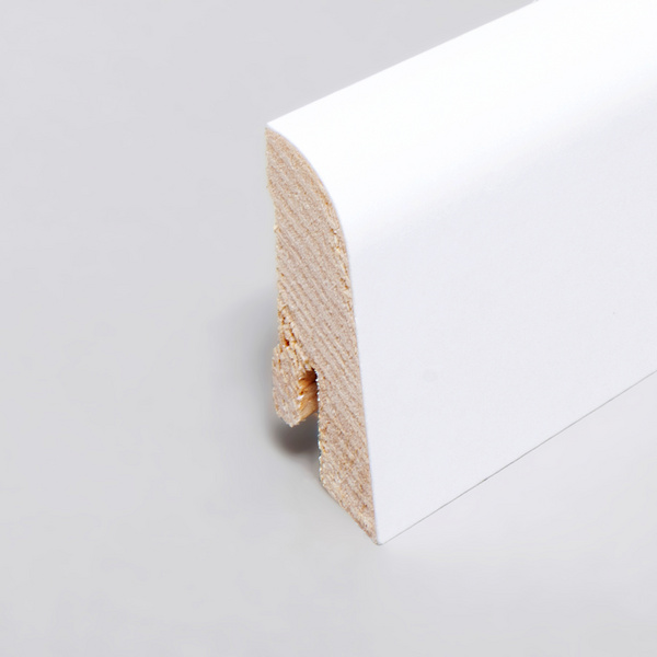Sockelleiste ExPress 20x45x2400mm, Starkfolie weiß, Clipnut