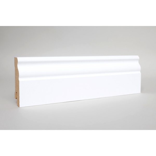 Sockelleiste Altberliner MDF Folie weiß, uni 19x60x2400mm