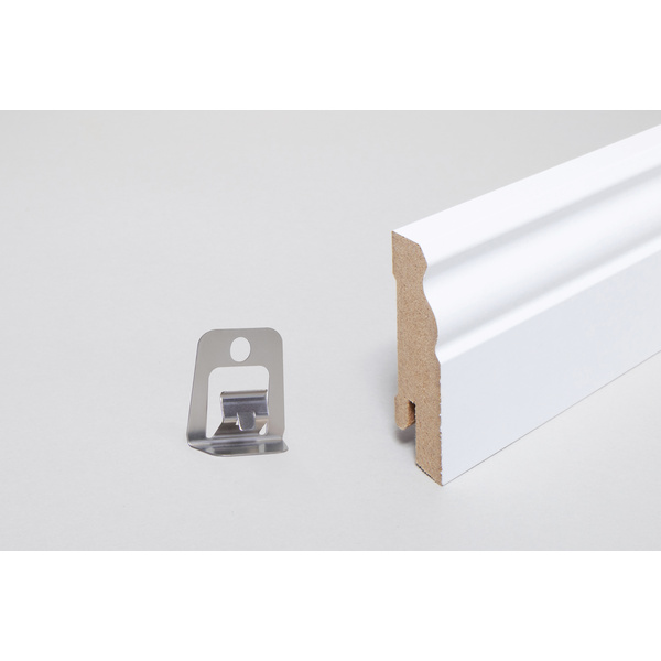 Sockelleiste Altberliner MDF Folie weiß, uni 19x60x2400mm