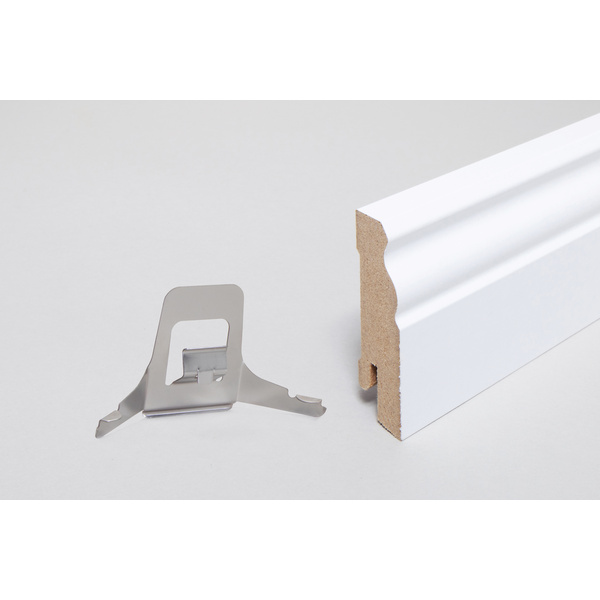 Sockelleiste Altberliner MDF Folie weiß, uni 19x60x2400mm