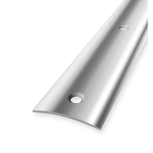 Wölbschiene PF 451mittig versenkt gebohrt 30x3x1mm 0-99mm 1m Edelstahl poliert