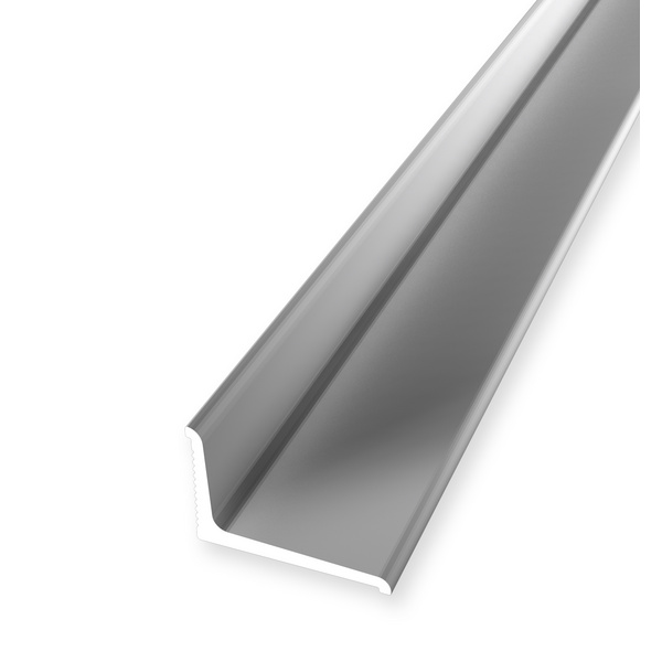 Abschlussprofil PF 369 N/SK selbstklebend 18x12mm 2,7m Alu eloxiert silber