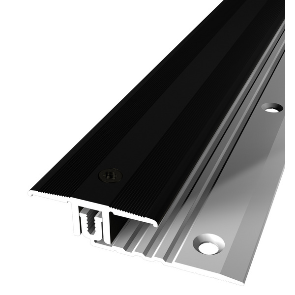 Combi Übergangsprofil PF 288 versenkt gebohrt 34x12mm 6,5-16mm 2,7m Alu eloxiert schwarz