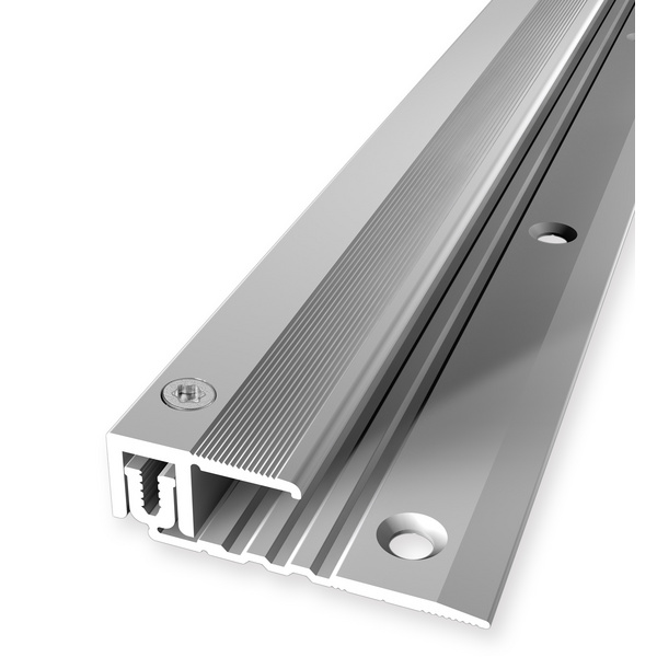 Twin End-Profil PF 487 Alu silber eloxiert