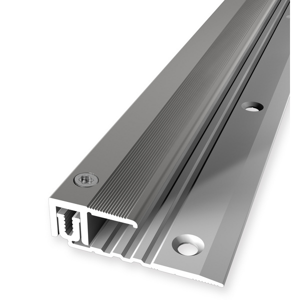 Twin End-Profil PF 487 Alu edelstahl eloxiert