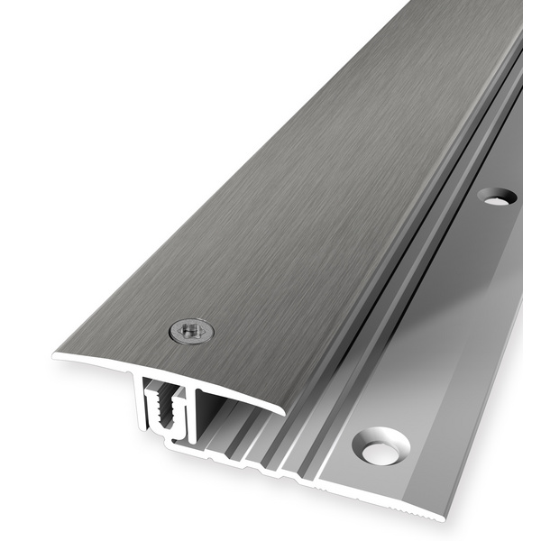 Combi Endprofil PF 258, Aluminium edelstahl, eloxiert