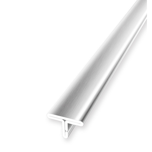 T-Profil PF 290F8 14x7.5x8mm 2.5m Edelstahl matt gebürstet