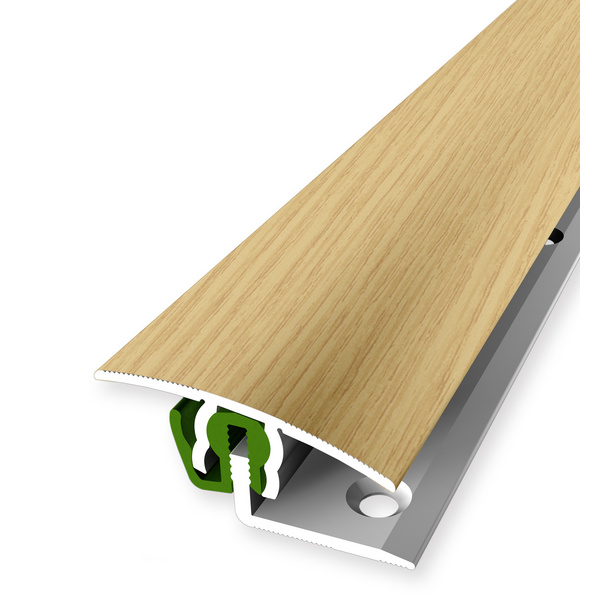 Futura Clip Übergangsprofil PF 788 H Alu Eiche hell Holzdekorfolie