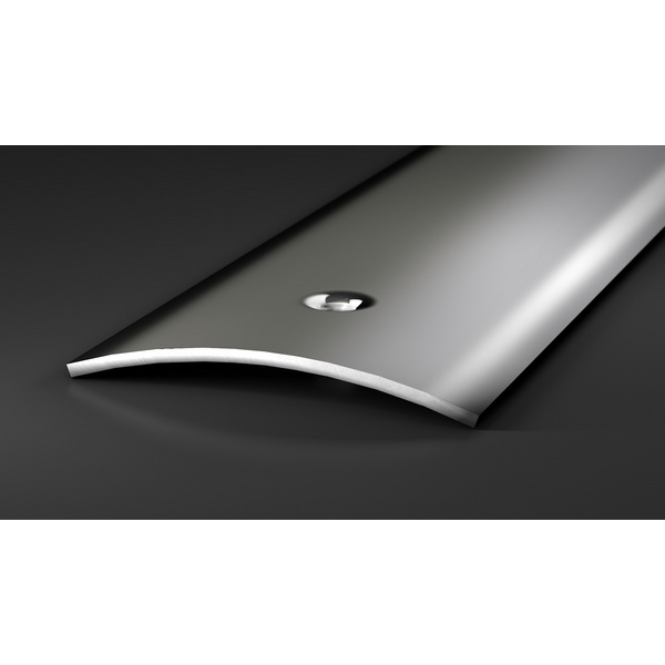 Edelstahl-Übergangsprofil spiegelblank mittig gelocht 40x2700mm