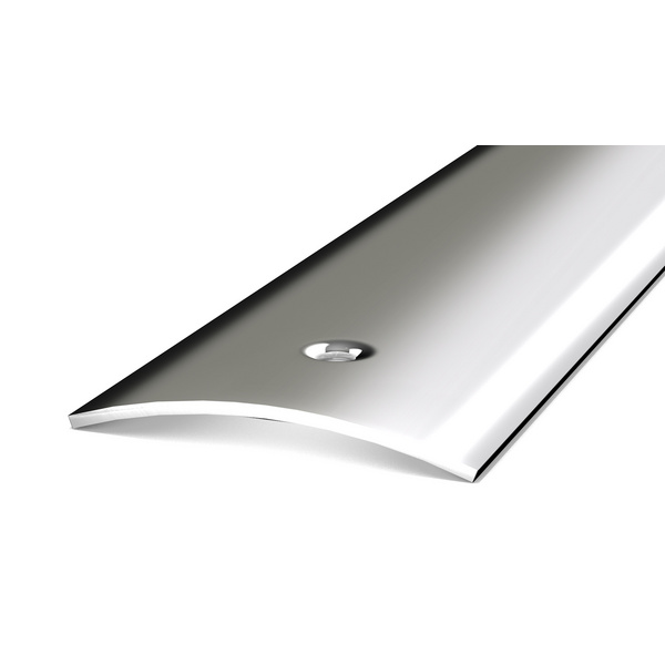 Edelstahl-Übergangsprofil spiegelblank mittig gelocht 40x2700mm