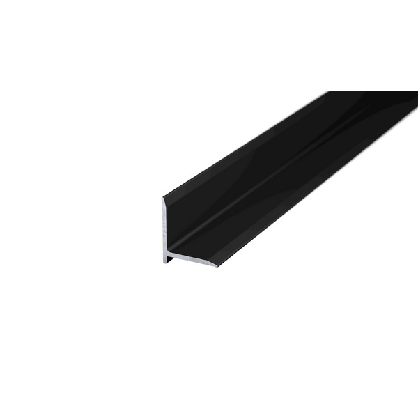 Wandanschlussprofil 14,8x13,1mmx250cm schwarz RAL 9005