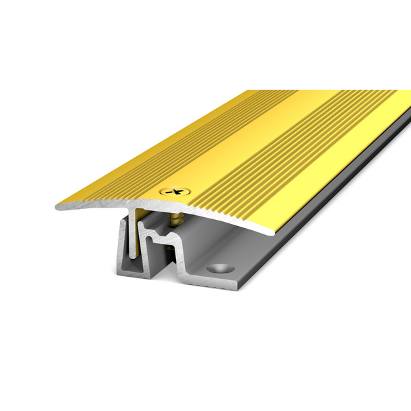 PS 400 Übergangsprofil für Belagstärken von 7 - 17,5mm 43x15x900mm, gold