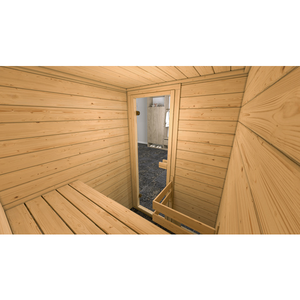 Massivholzsauna 38mm VALIDA 1 GT