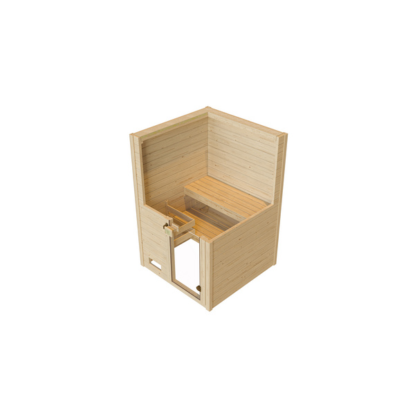Massivholzsauna 38mm VALIDA 1 GT