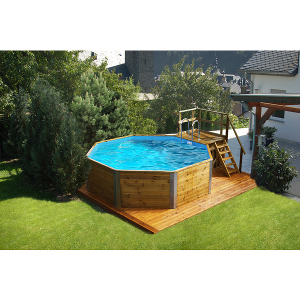 Massivholzpool 593 B Gr.2, Sparsetinkl. Sandfilteranlage und Technikraum