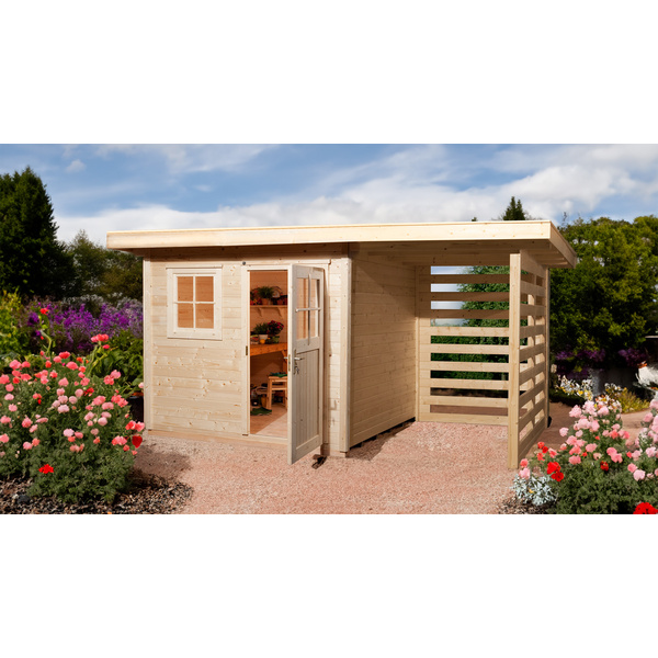 Gartenhaus 170 A Gr.2, 28mm, ET, EF, Holzlagerplatz 150cm