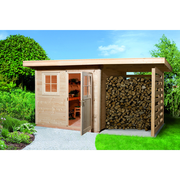 Gartenhaus 170 A Gr.3, 28mm, ET, EF, Holzlagerplatz 150cm