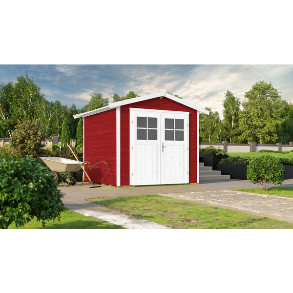 Gartenhaus 224 Gr.2, schwedenrot, 21mm, DT