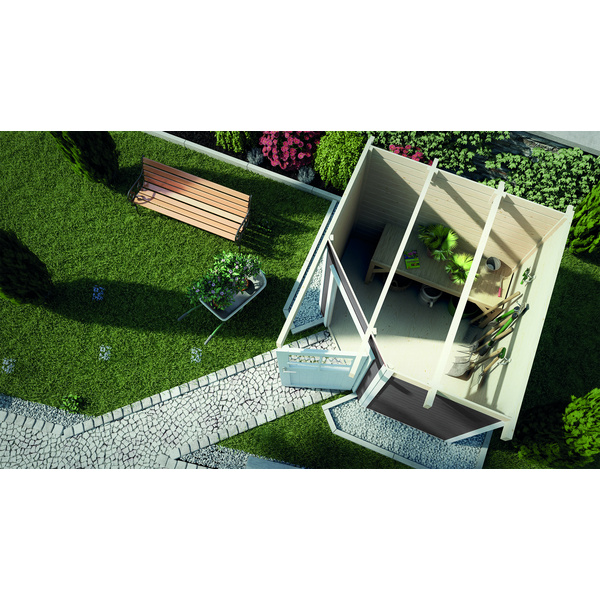 Gartenhaus 229 Gr.1, grau, 21mm