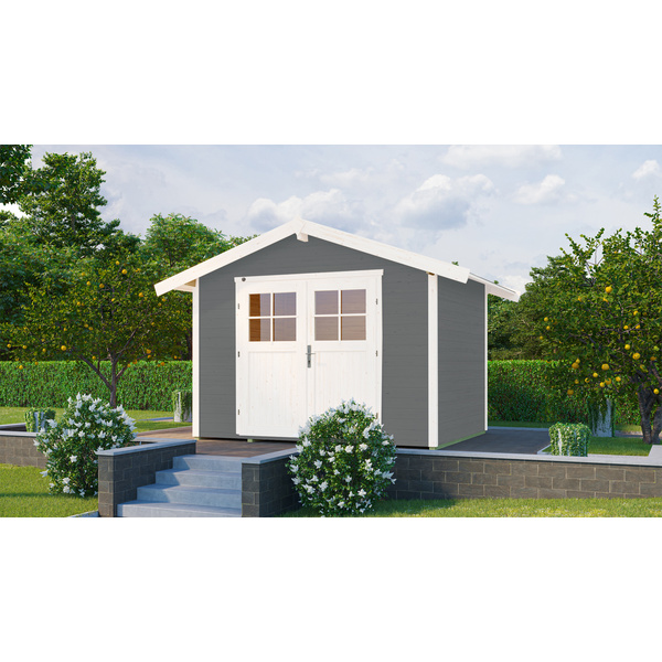 Gartenhaus 122 Gr.5, grau, 28mm