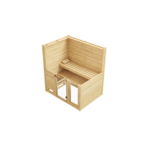 Massivholzsauna VALIDA 2 GTF, Komapkt 5.4