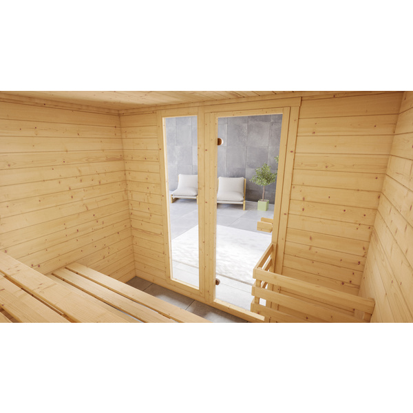 Massivholzsauna 38mm VALIDA 4 GTF