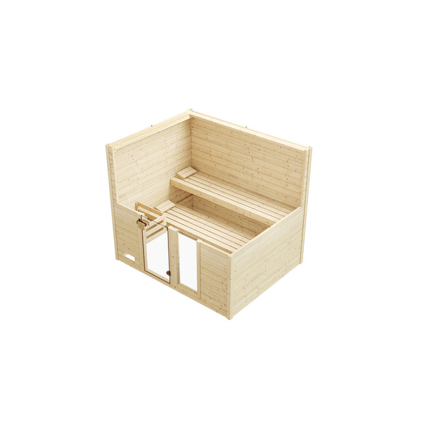 Massivholzsauna 38mm VALIDA 4 GTF